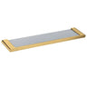 Aquaperla Vog Brushed Brass Glass Shelf 550mm