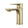 Aquaperla Vog Light Brushed Brass basin mixer tap for bathroom vanity basins