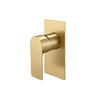 Aquaperla Vog Light Brushed Brass wall shower mixer for shower or bath