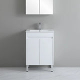 PVC 600x360mm Ensuite Slim Narrow Compact Bathroom Vanity