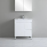 PVC 750x360mm Ensuite Slim Narrow Compact Bathroom Vanity