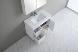 PVC 900x360mm Ensuite Slim Narrow Compact Bathroom Vanity