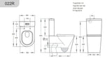 Avis Rimless Back To Wall Ceramic Matte Black Toilet Suite - RJ Bathroom