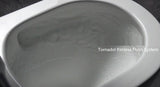 Berlin Tornadol Rimless Quiet High End Back To Wall Ceramic Matte White Toilet Suite - RJ Bathroom