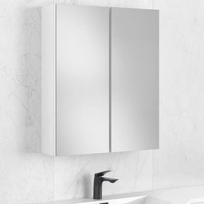 Bianca Gloss White PVC Waterproof 600mm Mirror Shaving Cabinet - RJ Bathroom