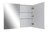Bianca Gloss White PVC Waterproof 900mm Mirror Shaving Cabinet - RJ Bathroom