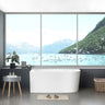 Binge 1400mm Left Corner Back to Wall Gloss White Bathtub - RJ Bathroom