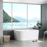 Binge 1400mm Right Corner Back to Wall Gloss White Bathtub - RJ Bathroom