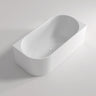 Bingie 1400mm right skirted corner bath with overflow in Gloss White