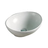 Birch 400x350mm Oval Above Counter Matte White Basin - RJ Bathroom