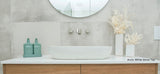 Bondi Wave Groove Fluted Vanity 750mm Matte White With Stone Top - RJ Bathroom