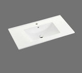 Bondi Wave Groove Fluted Vanity 900mm Matte White - RJ Bathroom