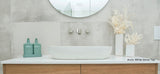 Bondi Wave Groove Fluted Wall Hung Vanity 1200 mm Matte White With Stone Top - RJ Bathroom