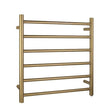 Brushed Gold Electric Heated Towel Rail Towel Rack 6 Bars - RJ Bathroom