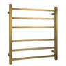 Brushed Gold Electric Heated Towel Rail Towel Rack 6 Bars - RJ Bathroom