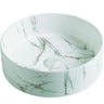 Carrara Gold Vein 360/400mm Round Above Counter Matte White Basin - RJ Bathroom