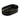 Cascade fluted oval above counter basin 490x310mm in matte black ceramic, CA4931-MB