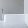Casey 1300mm right corner freestanding bath 520mm high in Gloss White
