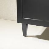 Harrington Hampton Shaker 900mm Matte Black PVC Waterproof Freestanding Bathroom Vanity Brushed Gold Handles