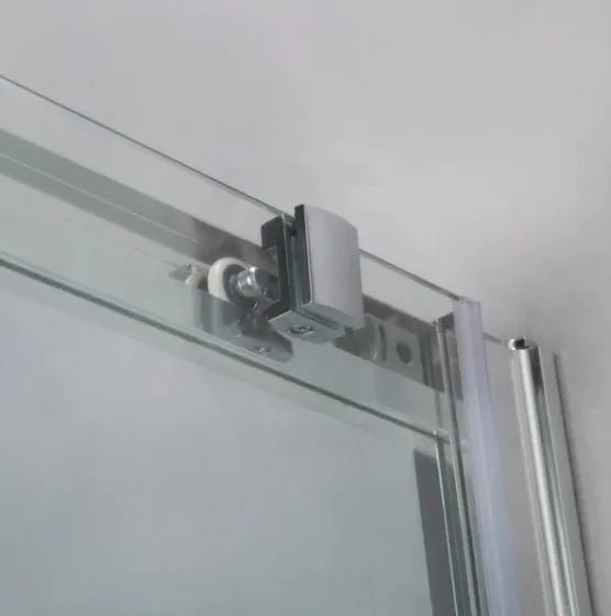 Chrome Semi Frameless Corner Sliding Door Shower Screen - RJ Bathroom