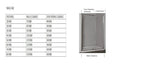 Chrome Semi Frameless Pivot Door Shower Screen - RJ Bathroom