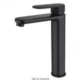 Cora High Rise Basin Mixer Matte Black - RJ Bathroom