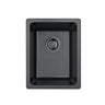 Crete 350x450mm Matte Black single bowl granite sink