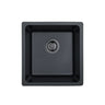 Crete 430x450mm Matte Black single bowl granite sink