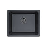 Crete 550x450mm Matte Black single bowl granite sink