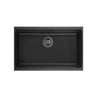 Crete 730x460mm Matte Black single bowl granite sink