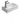 Crete mini narrow wall hung hand basin with left side tap hole in gloss white