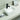 Crete 360mm rectangular above counter basin in gloss white on a bathroom vanity top