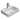 Crete rectangular wall hung basin 530 x 360mm in gloss white ceramic with tap hole