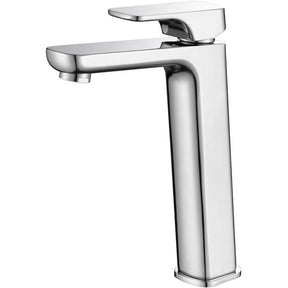 Eden Soft Square High Rise Basin Mixer Chrome - RJ Bathroom