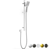 Eden Square finish Round Sliding Shower Set Chrome - RJ Bathroom