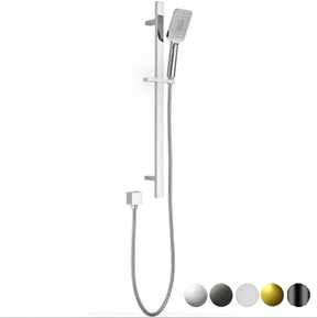 Eden Square finish Round Sliding Shower Set Chrome - RJ Bathroom