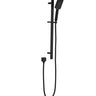 Eden Square finish Round Sliding Shower Set Matte Black - RJ Bathroom