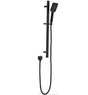 Eden Square finish Round Sliding Shower Set Matte Black - RJ Bathroom