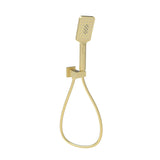 Eden Square hand shower on wall outlet bracket Brushed Gold - RJ Bathroom