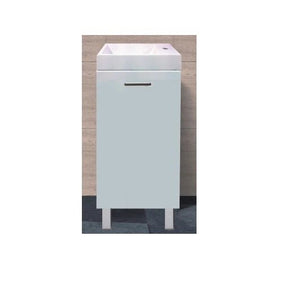 Ensuite 400mm Slim Narrow compact Handle Freestanding Bathroom Vanity - RJ Bathroom