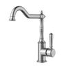 Ikon Clasico Hampton Brushed Nickel Sink Mixer Hook Spout