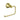 Ikon Clasico Hampton Brushed Gold Toilet Roll Holder