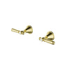 Ikon Clasico Hampton Brushed Gold Shower Wall Taps - Top Assembly, Lead Free