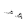 Ikon Clasico Hampton Brushed Nickel Shower Wall Taps - Top Assembly, Lead Free
