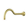 Ikon Clasico Hampton Brushed Gold Shower Arm Horizontal 400mm