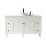 Harrington Hampton Shaker 1500mm Matte White PVC Waterproof Freestanding Vanity Carrara Stone Top - RJ Bathroom