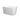 Harvard small rectangular skirted bath in gloss white on a white background
