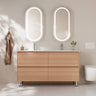 Hera Timber Look Elegant Oak 1500mm Four Drawer Freestanding Vanity - RJ Bathroom