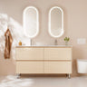Hera Timber Look Tas Oak 1500mm Four Drawer Freestanding Vanity - RJ Bathroom