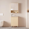 Hera Timber Look Tas Oak 550mm Slimline Ensuite Freestanding Small Bathroom Vanity with Ceramic Basin - RJ Bathroom